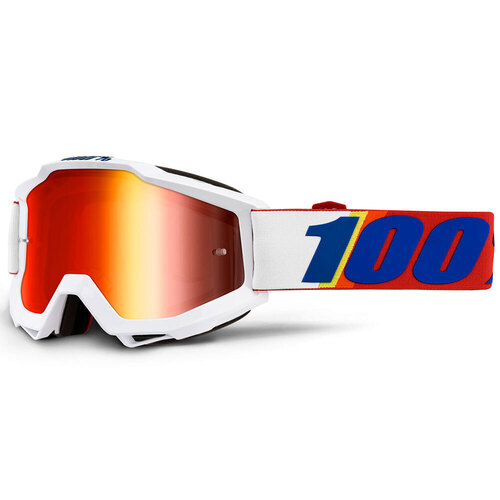 100% Accuri Goggle Minima Mirror Red Lens