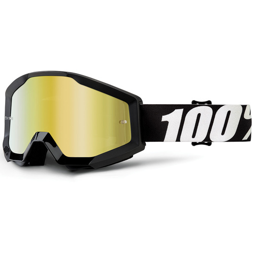 100% Strata Goggle Outlaw Mirror Gold Lens