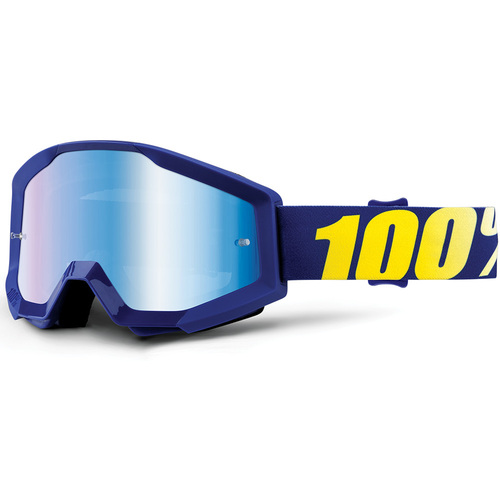 100% Strata Goggle Hope Mirror Blue Lens