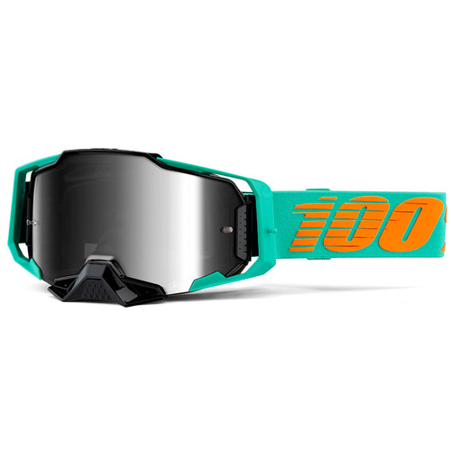 100% Armega Goggle Clark Silver Flash Mirror Lens