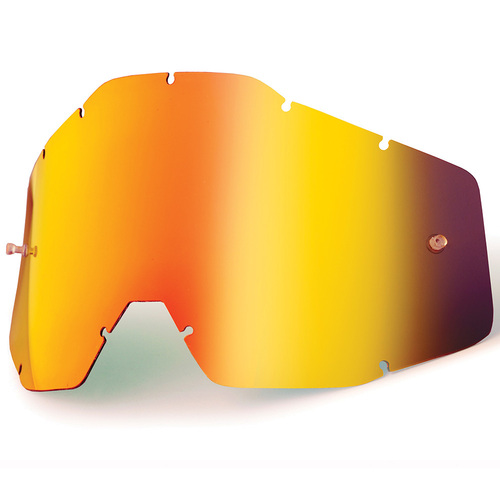 100% Racecraft, Accuri & Strata Red Mirror Lens