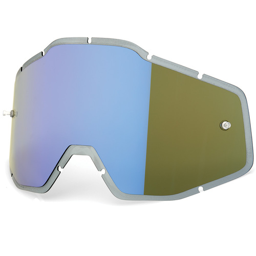 100% Racecraft, Accuri & Strata Blue Mirror/Smoke Lens