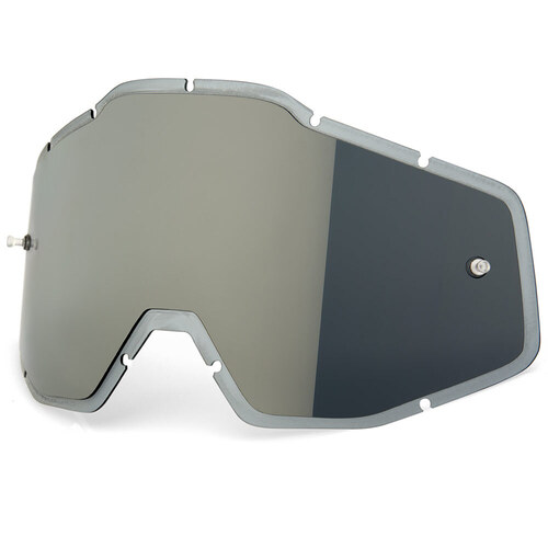 100% Racecraft, Accuri & Strata Silve Mirror/Smoke Lens