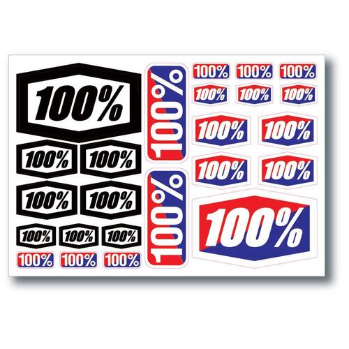 100% Decal Sheet 8" x 5.5"