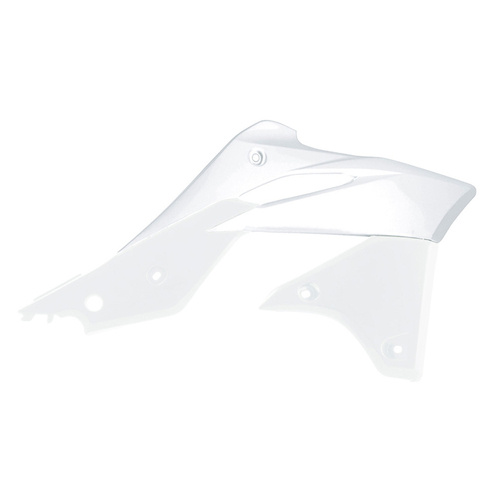 Rtech Kawasaki KXF 250 2013-2016 White Radiator Shrouds