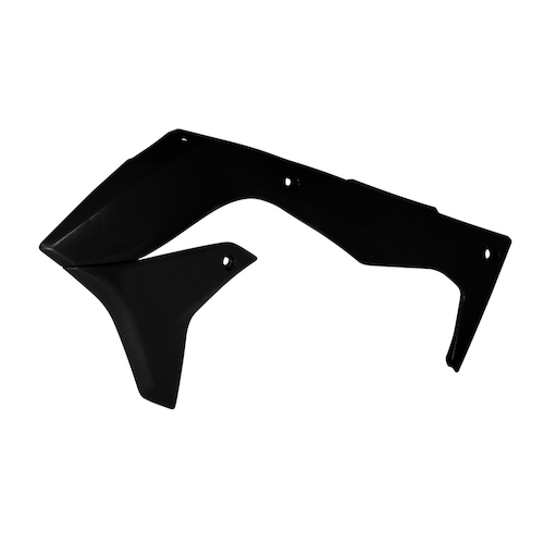 Rtech Kawasaki KXF 450 2016-2018 Black Radiator Shrouds