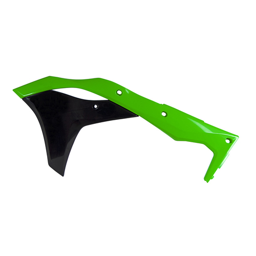 Rtech Kawasaki KXF 250 2017-2020 Neon Green Radiator Shrouds