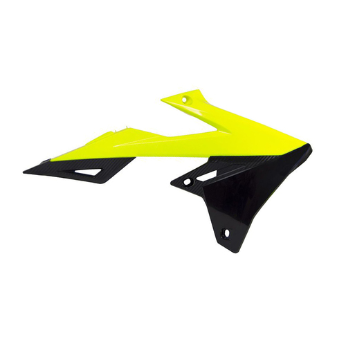 Rtech Suzuki RMZ 450 2018-2020 Neon Yellow/Black Radiator Shrouds