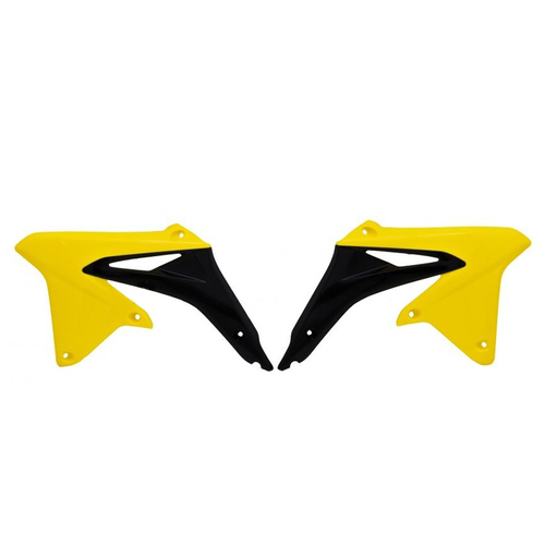 Rtech Suzuki RMXZ 450 2010-2018 OE Yellow/Black Radiator Shrouds