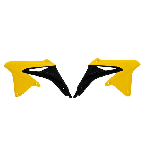 Rtech Suzuki RMZ 250 2010-2018 OE Yellow/Black Radiator Shrouds