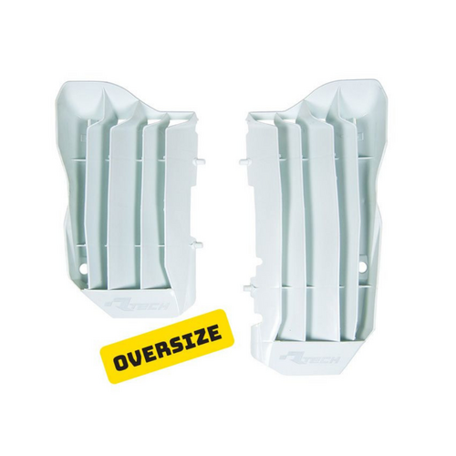 Rtech Honda White Oversized Radiator Louvres CRF-RWE 450 2019-2020