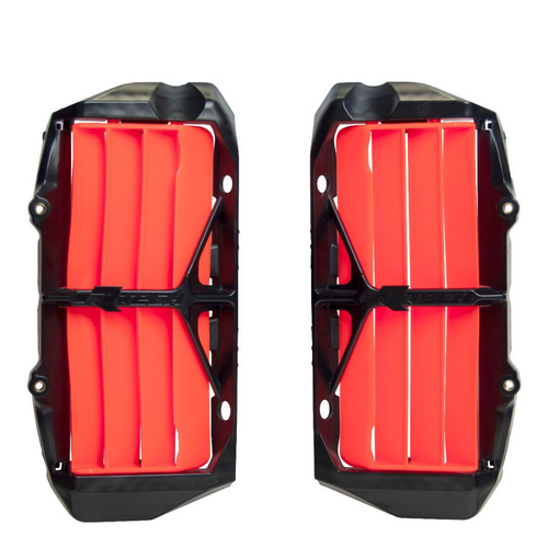 Rtech KTM Neon Orange Oversized Radiator Louvres 250 EXC 2020 SIX DAYS