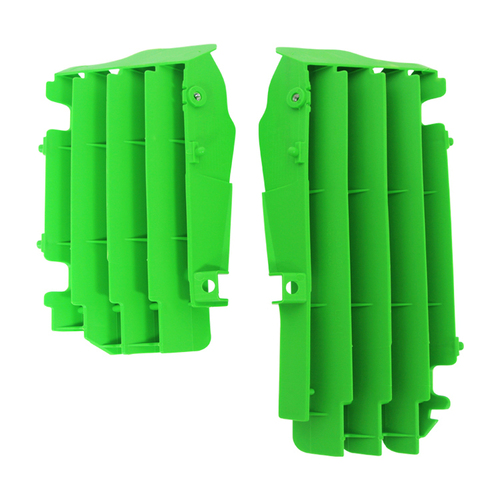 Rtech Kawasaki Green Oversized Radiator Louvres KXF 450 2016-2020