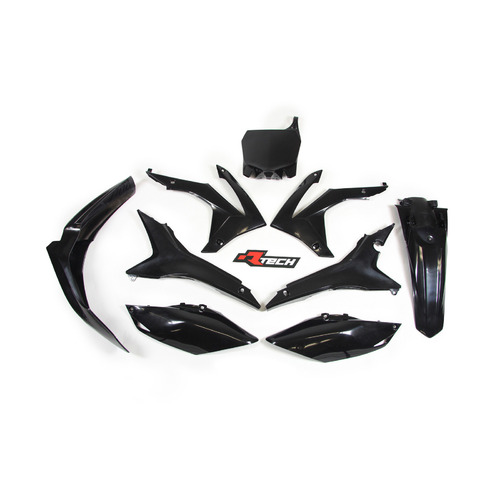 Rtech Honda Black Plastic Kit CRF 450 R 2013-2016 (with Airbox Side Cover)