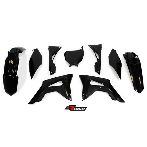 Rtech Honda Black Plastic Kit CRF 450 R 2017-2018 (with Airbox Side Cover)