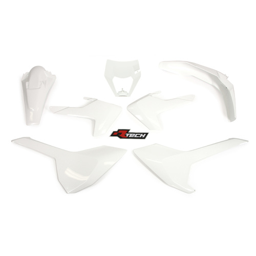 Rtech Husqvarna White Plastic Kit FE 350 2017-2019 (with Headlight Plastic)