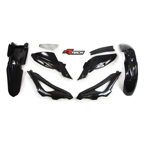 Rtech Husqvarna Black Plastic Kit TC 510 2008-2010 (without Front Plate)