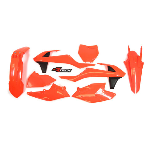 Rtech KTM Neon Orange Plastic Kit XC-F 250-350-450 2017-2018 (with Left Airbox Cover)