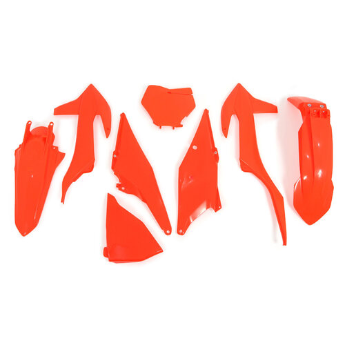 Rtech KTM Neon Orange Plastic Kit XC-F 250-350-450 2019-2020 (with Left Airbox Cover)