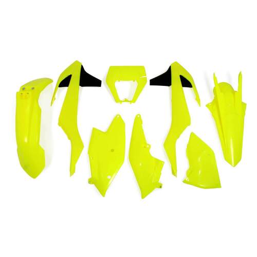 Rtech KTM Neon Yellow Limited Edition Plastic Kit XC-W 250-350-450-500 2017-2019 (with Headlight Plastic and Left Airbox Cover)