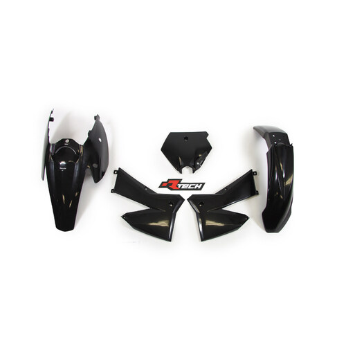 Rtech KTM Black Plastic Kit EXC-F 250-400-450-525 2005-2007