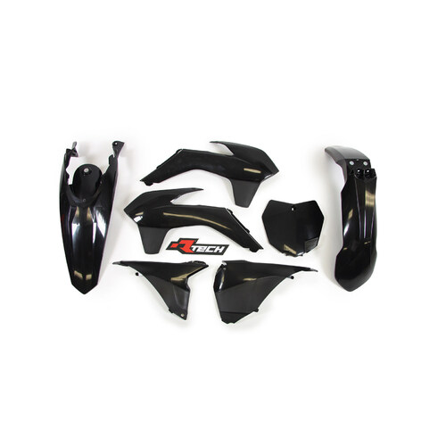 Rtech KTM Black Plastic Kit SXF 450 2013-2015 (with Airbox Covers)