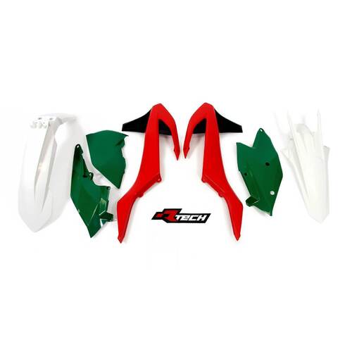 Rtech KTM Vintage Red/Green Limited Plastic Kit XC-F 250-350-450 2017-2018 (with Left Airbox Cover)