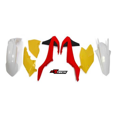 Rtech KTM Vintage Red/Yellow/White Limited Edition Plastic Kit XC-F 250-350-450 2017-2018 (with Left Airbox Cover)