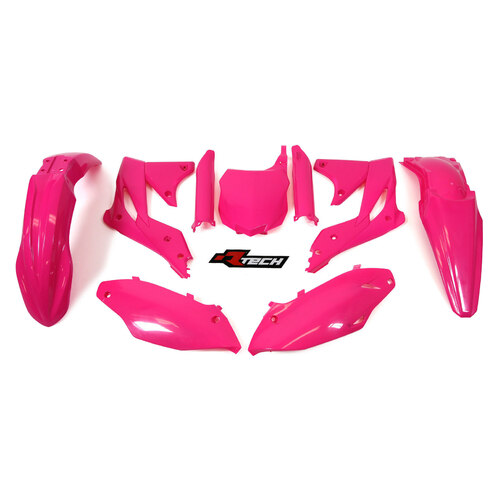 Rtech Kawasaki Neon Pink Limited Edition Plastic Kit KXF 250 2013-2016