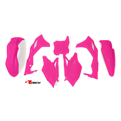 Rtech Kawasaki Neon Pink Limited Edition Plastic Kit KXF 250 2017-2020