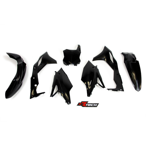 Rtech Kawasaki Black Plastic Kit KXF 250 2017-2020