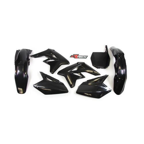 Rtech Suzuki Black Plastic Kit RMZ 250 2007-2009