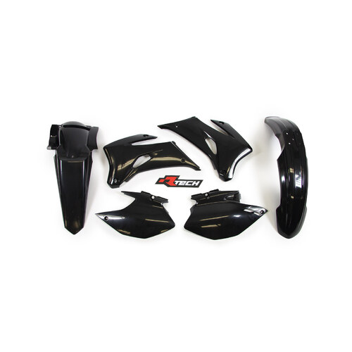 Rtech Yamaha Black Plastic Kit WRF 450 2007-2011