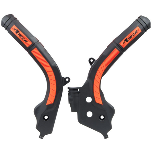 Rtech KTM Black/Orange Frame Protectors 300 EXC 2017-2019