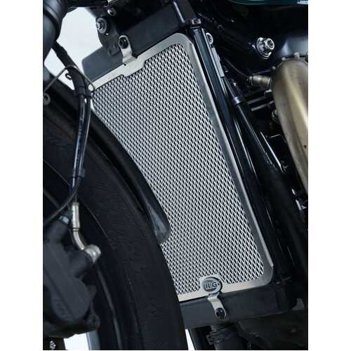 Radiator Guard BLACK - Triumph Bonneville Bobber '17-