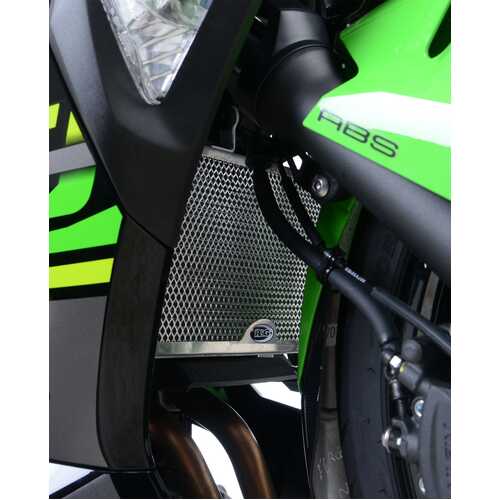 Radiator Guard Alloy, Green Ninja 400