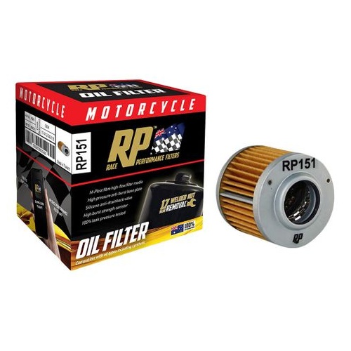 Race Performance Motorcycle Oil Filter - RP151