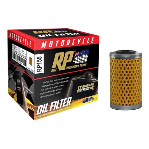 Race Performance Motorcycle Oil Filter - RP155