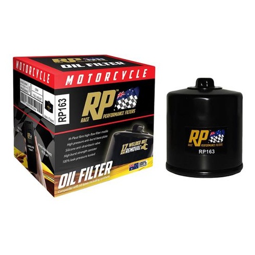 Race Performance Motorcycle Oil Filter - RP163