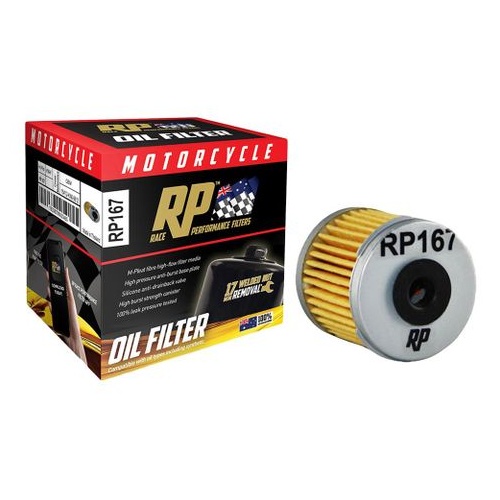 Race Performance Motorcycle Oil Filter - RP167