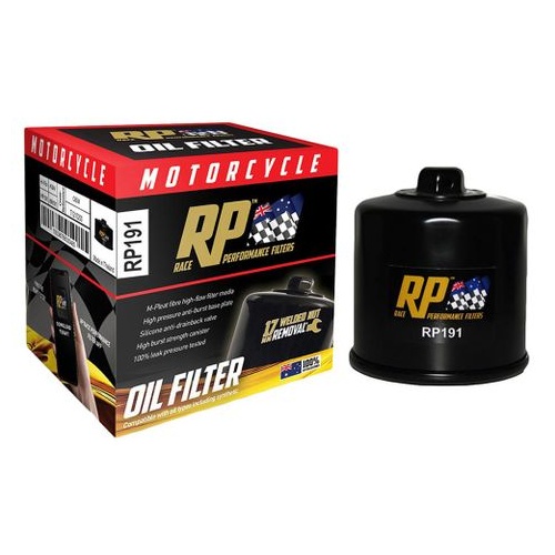 Race Performance Motorcycle Oil Filter - RP191