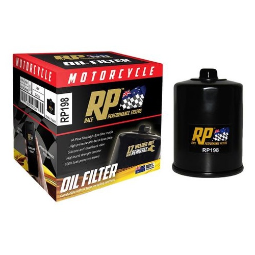 Race Performance Motorcycle Oil Filter - RP198