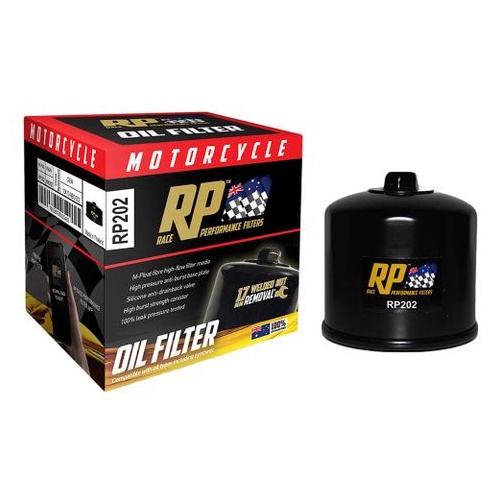 Race Performance Motorcycle Oil Filter - RP202