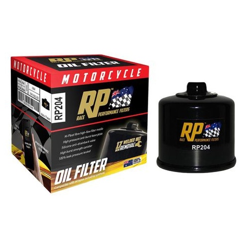 Race Performance Motorcycle Oil Filter - RP204