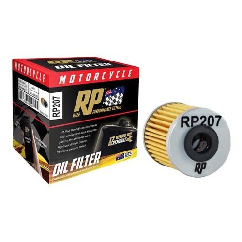 Race Performance Motorcycle Oil Filter - RP207