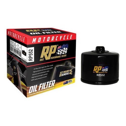 Race Performance Motorcycle Oil Filter - RP552