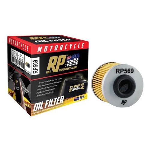 Race Performance Motorcycle Oil Filter - RP569