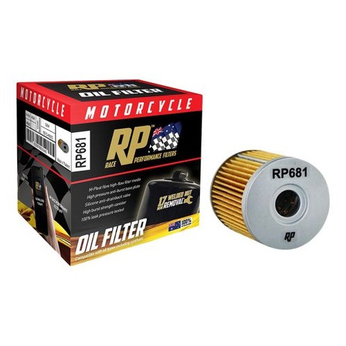 Race Performance Motorcycle Oil Filter - RP681