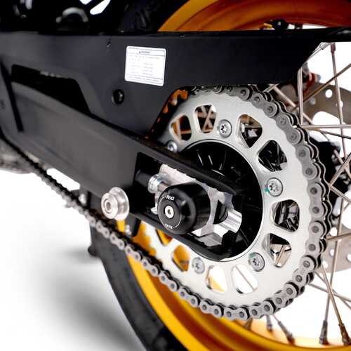 Swingarm Protectors ORANGE, (expanding type), KTM 790 Duke