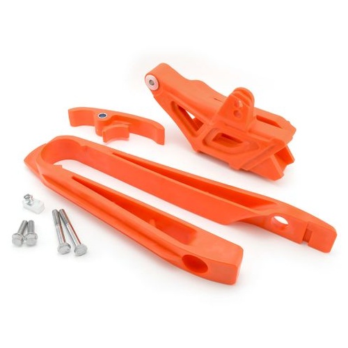 SPP Chain Guide Complete Kit - Various KTM Husqvarna 125-500 Orange